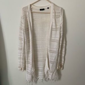 Long fringed cardigan